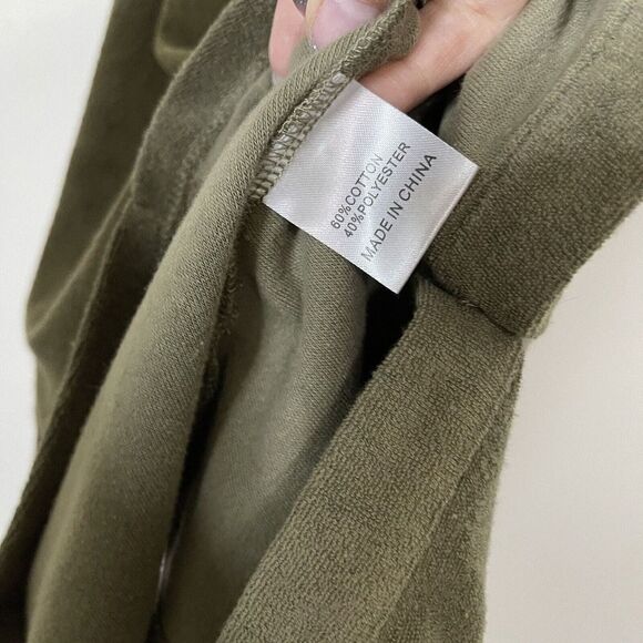 NWT WHITE FOX island escape mini khaki green button front cinch dress size small - Picture 5 of 6